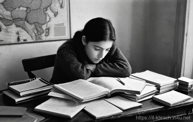 한국어교원 이론 공부법 - **Prompt:** A thoughtful young Italian woman, late 20s, sits at a wooden desk in a cozy, slightly cl...