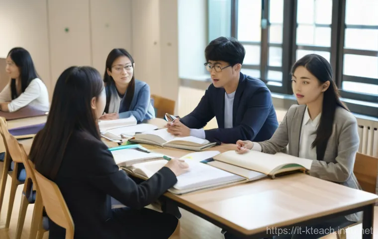 한국어교원 이론 공부법 - **Prompt:** A creative and organized Italian female teacher, early 30s, is actively designing a Kore...