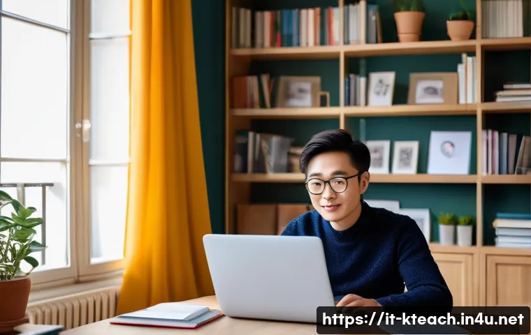 한국어교원 급여 수준과 실태 - A professional Korean language teacher in Italy conducting an engaging online class from a cozy home...